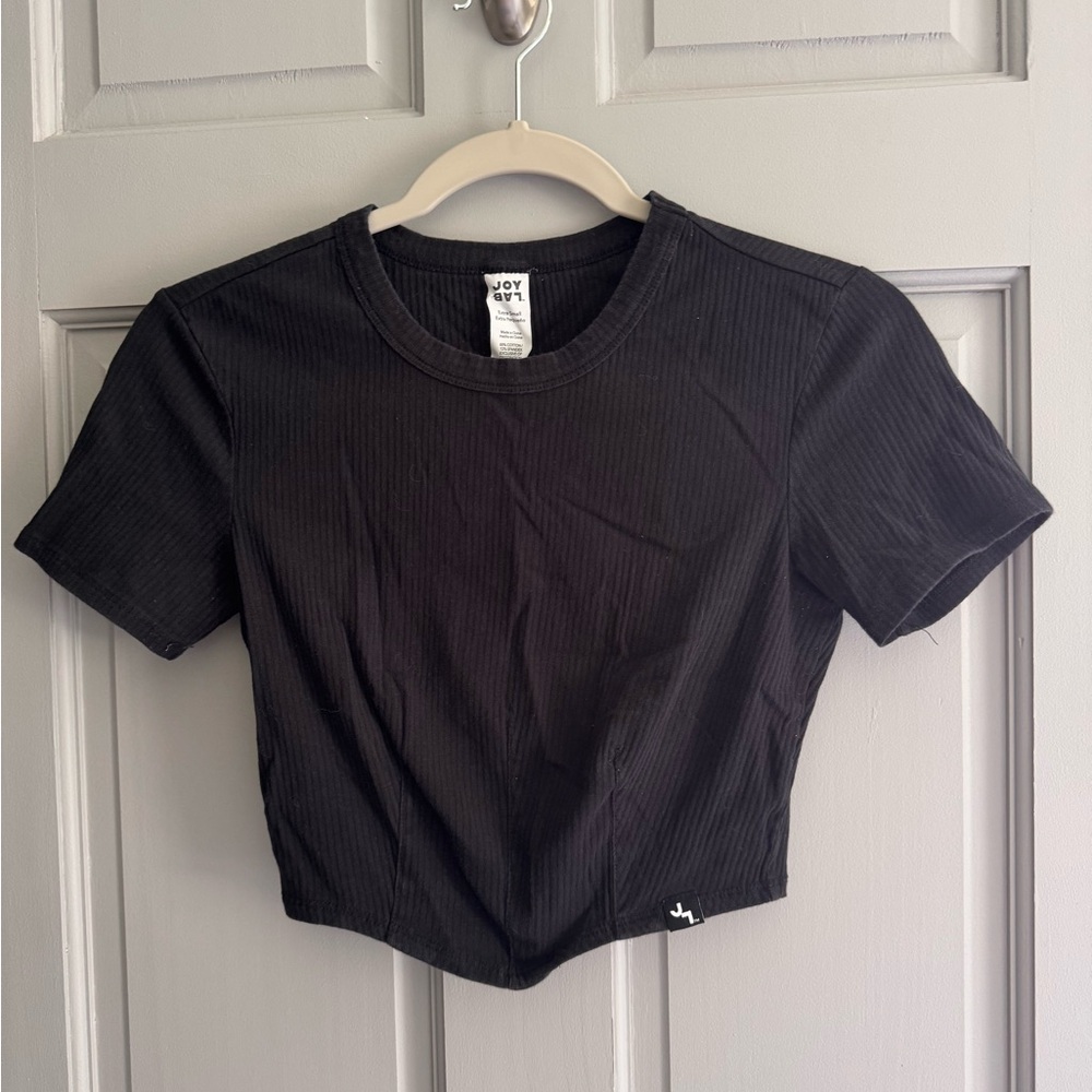 Women’s XS Black Ribbed Crop Top